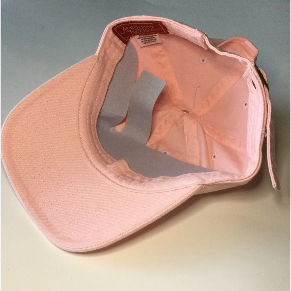 AMERICAN NEEDLE NEW YORK YANKEES LOGO BASEBALL CAP PINK OS ADJUSTABLE NWT